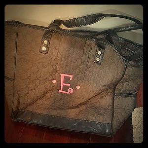 Thirty One "E" Monogrammed Baby Bag or Tote